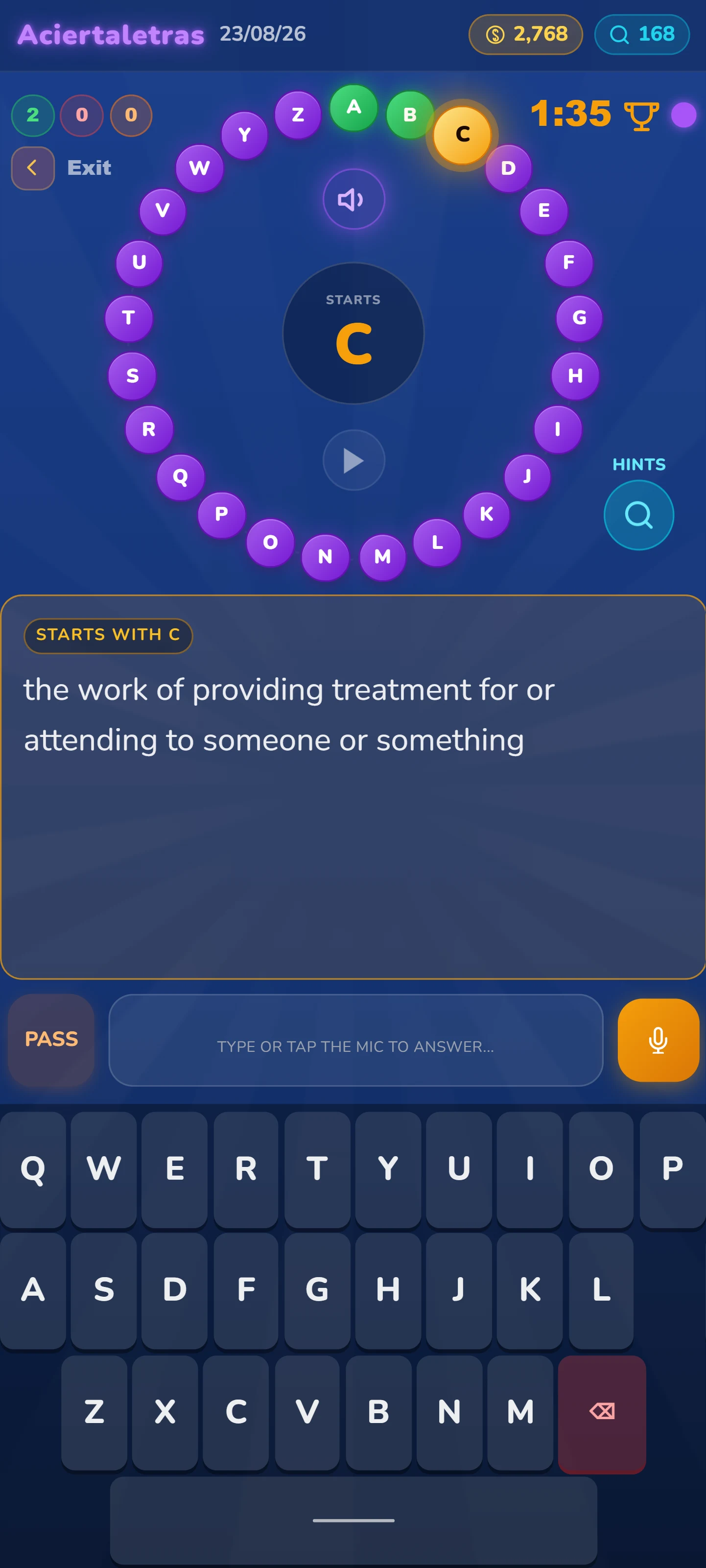 Alphabet Wheel: Word Quiz screenshot